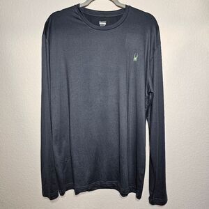 Spyder Slate Gray XL Long Sleeve Shirt NWT - Moisture Wicking, Comfortable Fit